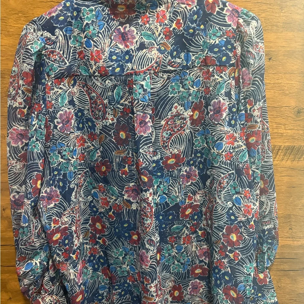 ANNA KAY & CO. Tie Neck Floral Top - Picture 6 of 8